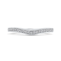 Round Diamond Half-Eternity Wedding Band in 14K White Gold