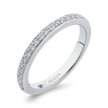 Round Diamond Wedding Band in 14K White Gold