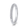 Round Diamond Wedding Band in 14K White Gold