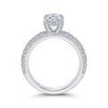 Round Diamond Engagement Ring in 14K White Gold (Semi-Mount)