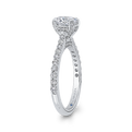 Round Diamond Engagement Ring in 14K White Gold (Semi-Mount)