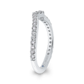 Round Diamond Wedding Band in 14K White Gold