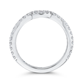 Round Diamond Wedding Band in 14K White Gold