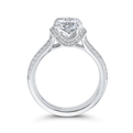 Round Diamond Engagement Ring in 14K White Gold (Semi-Mount)
