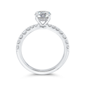 Round Diamond Engagement Ring in 14K White Gold (Semi-Mount)