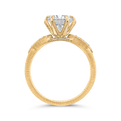 Diamond Engagement Ring in 14K Yellow Gold (Semi-Mount)