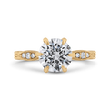 Diamond Engagement Ring in 14K Yellow Gold (Semi-Mount)