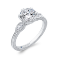 Diamond Engagement Ring in 14K White Gold (Semi-Mount)