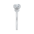 Diamond Engagement Ring in 14K White Gold (Semi-Mount)