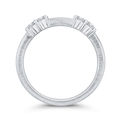 Round Diamond Wedding Band in 14K White Gold