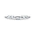 Round Diamond Wedding Band in 14K White Gold