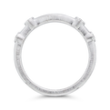 Round Diamond Wedding Band in 14K White Gold