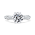 Diamond Engagement Ring in 14K White Gold (Semi-Mount)