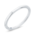 Plain Wedding Band in 14K White Gold