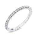 Half-Eternity Diamond Wedding Band in 14K White Gold