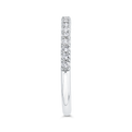 Half-Eternity Diamond Wedding Band in 14K White Gold