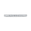Half-Eternity Diamond Wedding Band in 14K White Gold