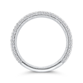 Round Diamond Wedding Band in 14K White Gold