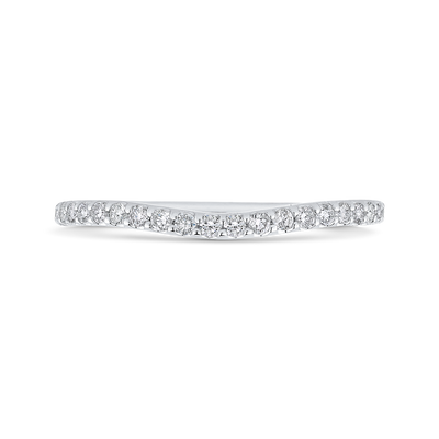 Diamond Wedding Band in 14K White Gold
