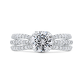 Diamond Engagement Ring in 14K White Gold (Semi-Mount)