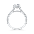 Diamond Engagement Ring in 14K White Gold (Semi-Mount)