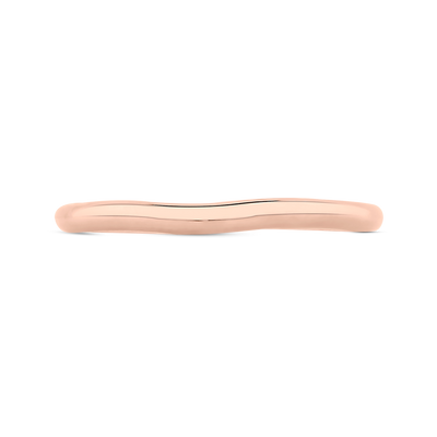 Plain Wedding Band in 14K Rose Gold