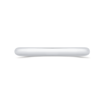 Plain Wedding Band in 14K White Gold