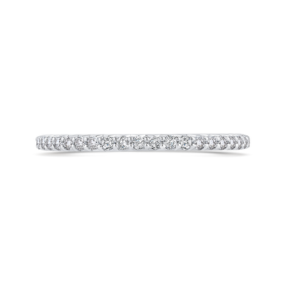 Diamond Half-Eternity Wedding Band in 14K White Gold