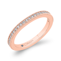 Round Diamond Wedding Band in 14K Rose Gold