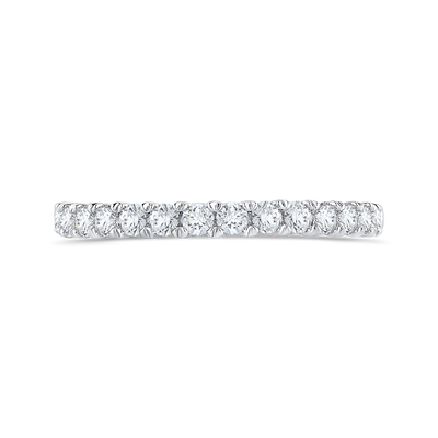 Diamond Half-Eternity Wedding Band in 14K White Gold