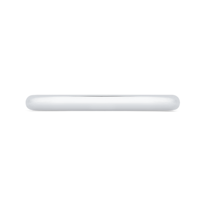 Plain Wedding Band in 14K White Gold