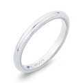 Plain Wedding Band in 14K White Gold