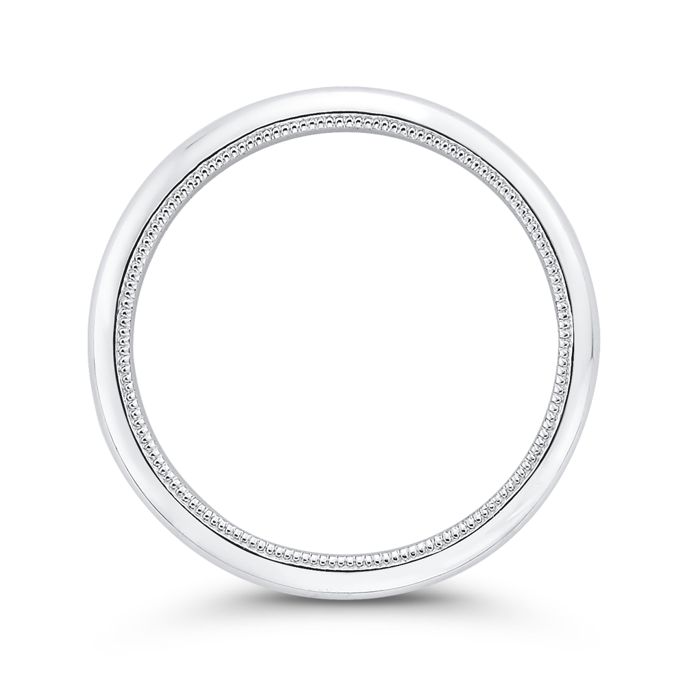 Plain Wedding Band in 14K White Gold