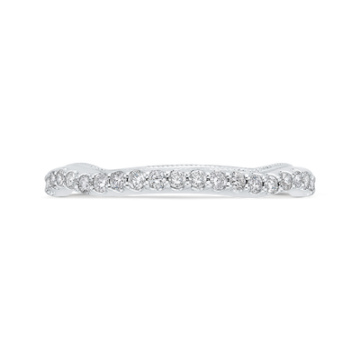 Diamond Half-Eternity Wedding Band in 14K White Gold