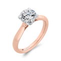 14K Two-Tone Gold Diamond Engagement Ring (Semi-Mount)