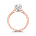 14K Two-Tone Gold Diamond Engagement Ring (Semi-Mount)