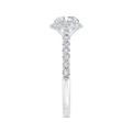Diamond Engagement Ring in 14K White Gold (Semi-Mount)