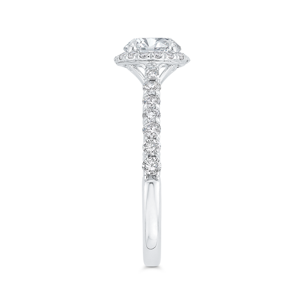 Diamond Engagement Ring in 14K White Gold (Semi-Mount)