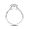 Diamond Engagement Ring in 14K White Gold (Semi-Mount)