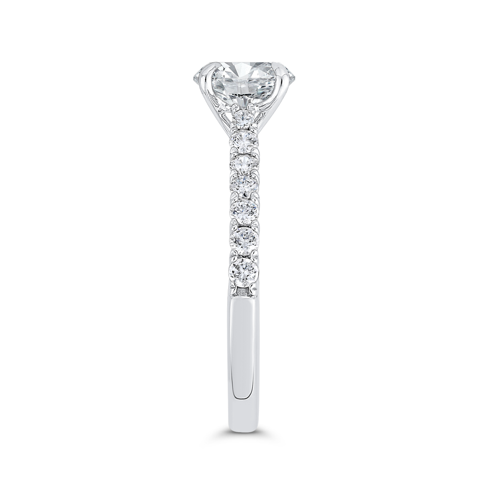 Diamond Engagement Ring in 14K White Gold (Semi-Mount)