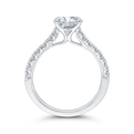 Diamond Engagement Ring in 14K White Gold (Semi-Mount)