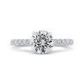 Diamond Engagement Ring in 14K White Gold (Semi-Mount)
