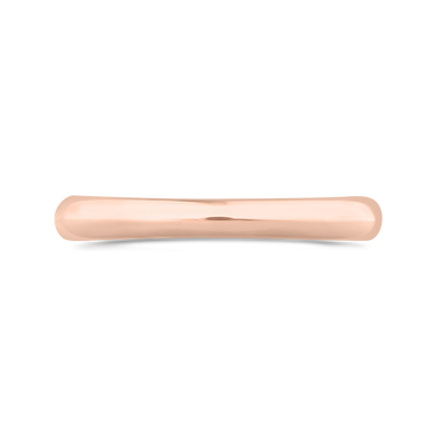 Plain Wedding Band in 14K Rose Gold