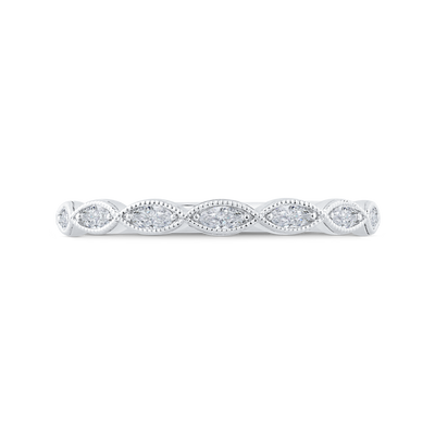 Diamond Wedding Band in 14K White Gold