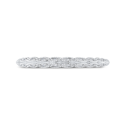 Diamond Wedding Band in 14K White Gold