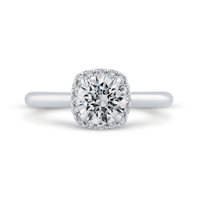 Diamond Engagement Ring in 14K White Gold (Semi-Mount)