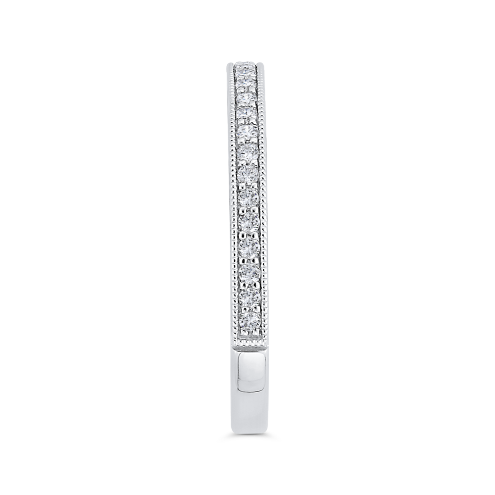Diamond Wedding Band in 14K White Gold