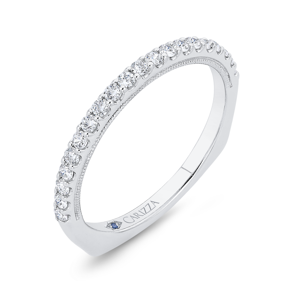 Diamond Wedding Band in 14K White Gold