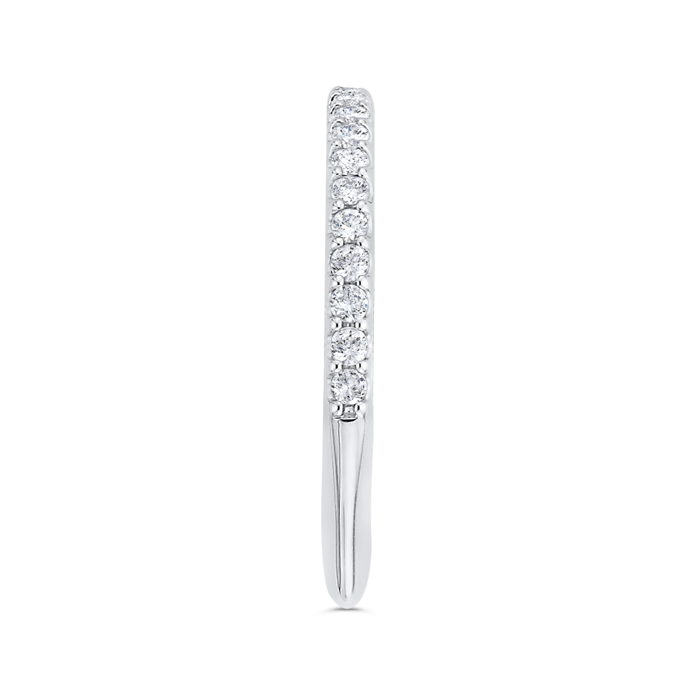 Diamond Wedding Band in 14K White Gold