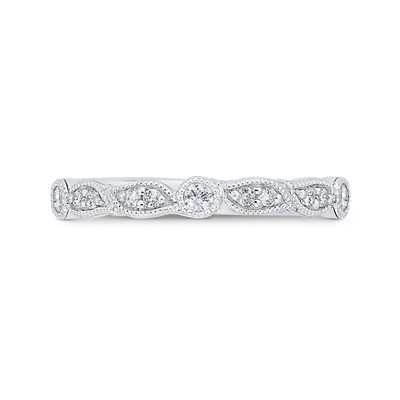 Diamond Wedding Band in 14K White Gold
